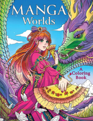 Manga Worlds: A Coloring Book