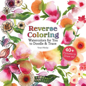 Reverse Coloring Watercolors for You to Doodle & Trace